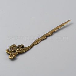 Alloy Fish Hair Sticks&nbsp;MRMJ-WH0077-102B-AB