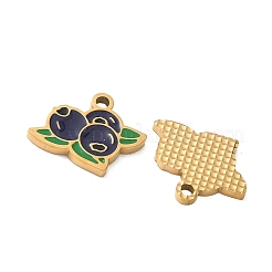 Fruit 304 Stainless Steel Enamel Pendants&nbsp;SA-CBA49D2-11G-08