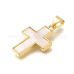 Brass Shell Pendants&nbsp;X-KK-R002-01G