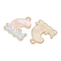 Alloy Enamel Pendants&nbsp;AL-ABAE435-01B