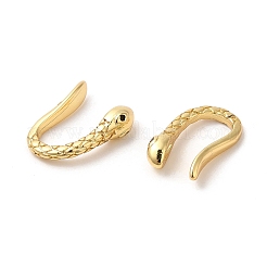 Rack Plating Brass Snake Cuff Earrings with Rhinestone&nbsp;EJEW-D061-33G