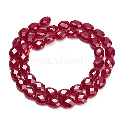 Lab Grown Red Corundum Beads Strands&nbsp;GG-CBAC488-01D