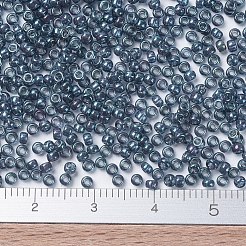 MIYUKIラウンドロカイユビーズ  日本製シードビーズ  （rr314)モンタナブルーゴールド光沢  11/0  2x1.3mm  穴：0.8mm  約1100PCS /ボトル  10 G /ボトル&nbsp;SEED-JP0008-RR0314