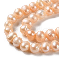 Natural Cultured Freshwater Pearl Beads Strands&nbsp;PEAR-E018-28