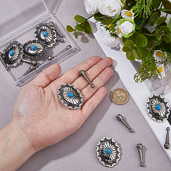 6Pcs Alloy Bolo Tie Slide Charms&nbsp;DIY-FH0008-59