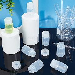 プラスチック製の空の詰め替え可能な広口ボトル  旅行用ボトル  コラム  ホワイト  3.4x6.1cm  容量：30ml（1.01fl.oz）&nbsp;AJEW-WH0314-610A