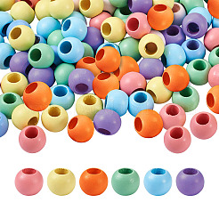 120Pcs 6 Colors Theaceae Wood Bead&nbsp;WOOD-CD0001-07