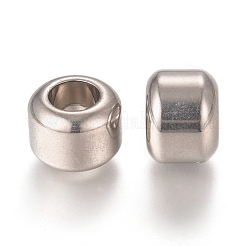 Tarnish Resistant 201 Stainless Steel European Beads&nbsp;STAS-L238-013P