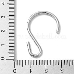変色しない304ステンレススチールSフック留め具  ステンレス鋼色  32x22.5x2mm&nbsp;STAS-C085-03G-P