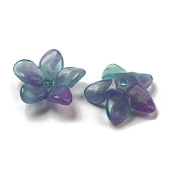 Two-tone Opaque Acrylic Bead Caps&nbsp;OACR-G034-05B
