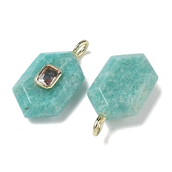 Natural Amazonite Faceted Pendants&nbsp;G-F819-01G-05