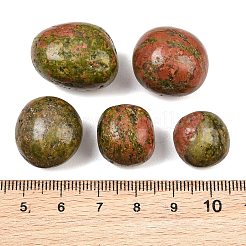 天然石ユナカイトビーズ  タンブルストーン  ナゲット  穴なし/ドリルなし  花瓶フィラーの宝石  15~23x18~28x6~21mm&nbsp;GG-CBAD0F6-A05-01
