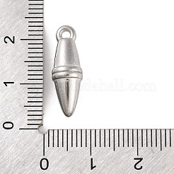 変色しない304ステンレススチールペンダント  オーバルチャーム  ステンレス鋼色  20x7mm  穴：2mm&nbsp;LS-STAS-Z077-02P