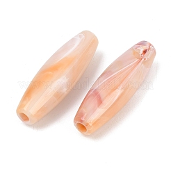 Two Tone Opaque Acrylic Imitation Gemstone Beads&nbsp;OACR-T033-09A