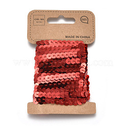 Plastic Paillette/Sequins Chain Rolls&nbsp;PVC-WH0005-01K
