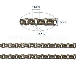 Brass Rolo Chains&nbsp;X-CHC-S008-002H-AB