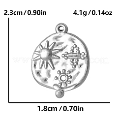 304 Stainless Steel Pendants&nbsp;PW-WG2D3FE-01