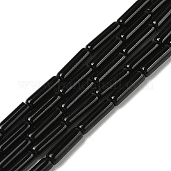 Natural Black Onyx(Dyed & Heated) Beads Strands&nbsp;G-H087-H02-01A