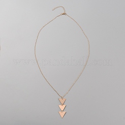 Alloy Pendant Necklace with Cable Chains for Women&nbsp;NJEW-WH0022-02B-KCG