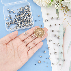 180Pcs 6 Styles Brass Beads&nbsp;KK-BC0013-14P