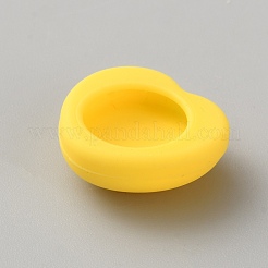 ハートシリコンジョイスティックキャップ  サムグリップ  ゲームパッド用  ゲームコントローラ  きいろ  17.5x19x7mm&nbsp;DIY-WH0888-558B-03