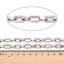 201 Stainless Steel Rectangle Link Chains&nbsp;CHS-F024-03A-P