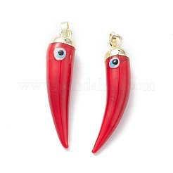 Handmade Evil Eye Lampwork Pendants&nbsp;LAMP-F031-01G