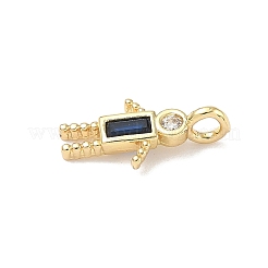 Brass Micro Pave Cubic Zirconia Pendants&nbsp;LS-ZIRC-I356-17G-A03