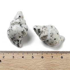 天然ゴマジャスパー彫刻人形  ホームオフィスのデスクトップ装飾用  シェル形状  36~38x20.5~22x17~19.5mm&nbsp;DJEW-L023-H06
