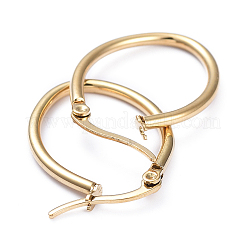 201 Stainless Steel Hoop Earrings&nbsp;EJEW-I245-03F