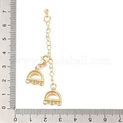 6-Holes 3-Strands Brass Lobster Claw Clasps&nbsp;KK-K388-71G