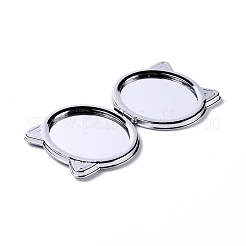 DIY Cat Special Shaped Diamond Painting Mini Makeup Mirror Kits&nbsp;DIY-P048-02