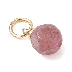 Natural Multicolor Tourmaline Faceted Dice Charms&nbsp;PALLOY-JF05110-01