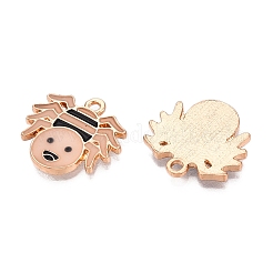 Halloween Theme Rack Plating Luminous Alloy Enamel Pendants&nbsp;ENAM-N056-230G