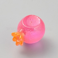 光るフルーツ樹脂の装飾  人形作り用  家のデスクトップの装飾  ザクロ  35x25x23mm&nbsp;CRES-CJC0009-14D