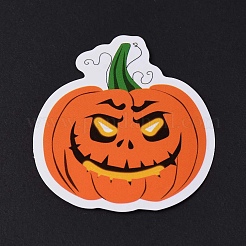 ハロウィンホログラフィックPVC粘着レーザーステッカー100枚  ボトル用防水ステッカー  ラップトップの装飾  工芸品  ハロウィーン模様  17~50x24.5~50x0.3mm&nbsp;DIY-B064-02A