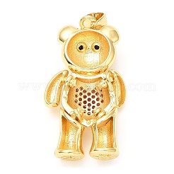 Rack Plating Brass Micro Pave Cubic Zirconia Pendants&nbsp;KK-A185-18G-01
