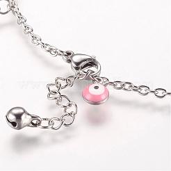 304 Stainless Steel Charm Anklets&nbsp;AJEW-E032-03