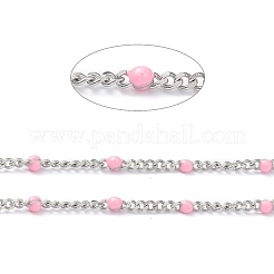 304 Stainless Steel Enamel Curb Chains&nbsp;CHS-P013-01P-08