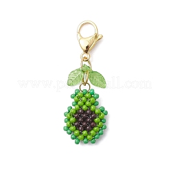 Handmade Glass Seed Beaded Pendant Decorations&nbsp;HJEW-MZ00357
