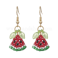 304 Stainless Steel Glass Dangle Earrings&nbsp;EJEW-MZ00601
