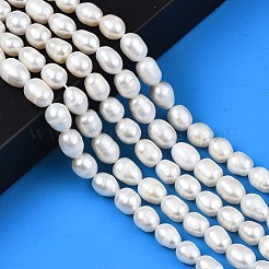 Natural Cultured Freshwater Pearl Beads Strands&nbsp;X-PEAR-N012-07B