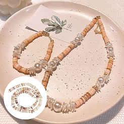 Natural Shell Beads Strands&nbsp;BSHE-WH0013-01