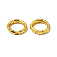 合金ヨーロピアンビーズ  リング  マットゴールドカラー  8x1.5mm  穴：5.6mm&nbsp;PALLOY-S057-04MG