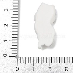 キュートな樹脂カボション  猫  ブラック  30x15.5x6.5mm&nbsp;CRES-D302-01B