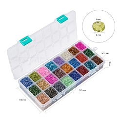 12/0 Glass Seed Beads&nbsp;SEED-YW0001-02-2mm