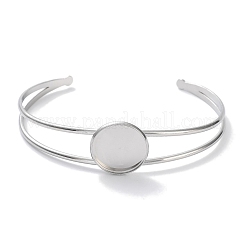 Non-Tarnish 304 Stainless Steel Bracelets Setting Making&nbsp;BJEW-B090-03C-P