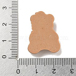 クリスマステーマの不透明樹脂デコデンカボション  クマ  24.5x18.5x6.5mm&nbsp;CRES-B022-06B