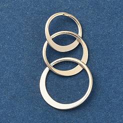 925スターリングシルバーペンダント  トリプルリングチャーム  銀  27mm  穴：7mm&nbsp;STER-NH0018-02B-S