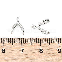 シーグレース ブラス アイスピック ピンチベイル  カドミウムフリー＆ニッケルフリー＆鉛フリー  プラチナメッキ  10x7.5x4mm  穴：1mm&nbsp;XGRQ1R326-350P
